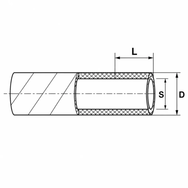 Alternative view of Hlífðarslanga spírall 6mm - 1m