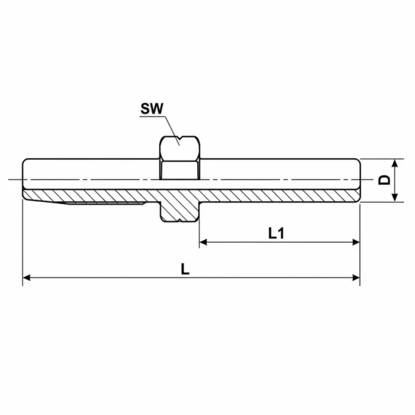Alternative view of Slönguhólkur 8mm fyrir 11,3