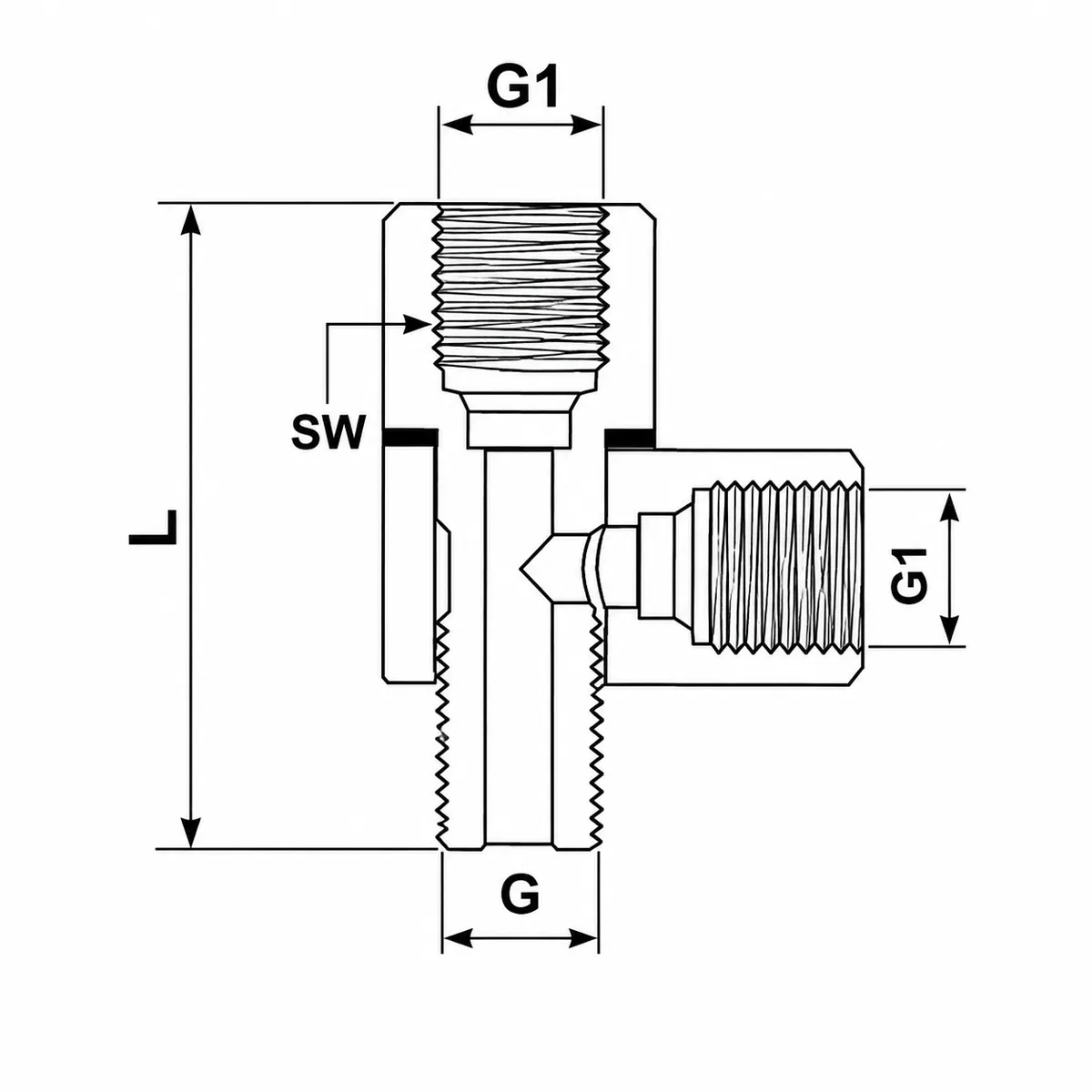TÉ-nippill 1/8" BANJO - Image 2