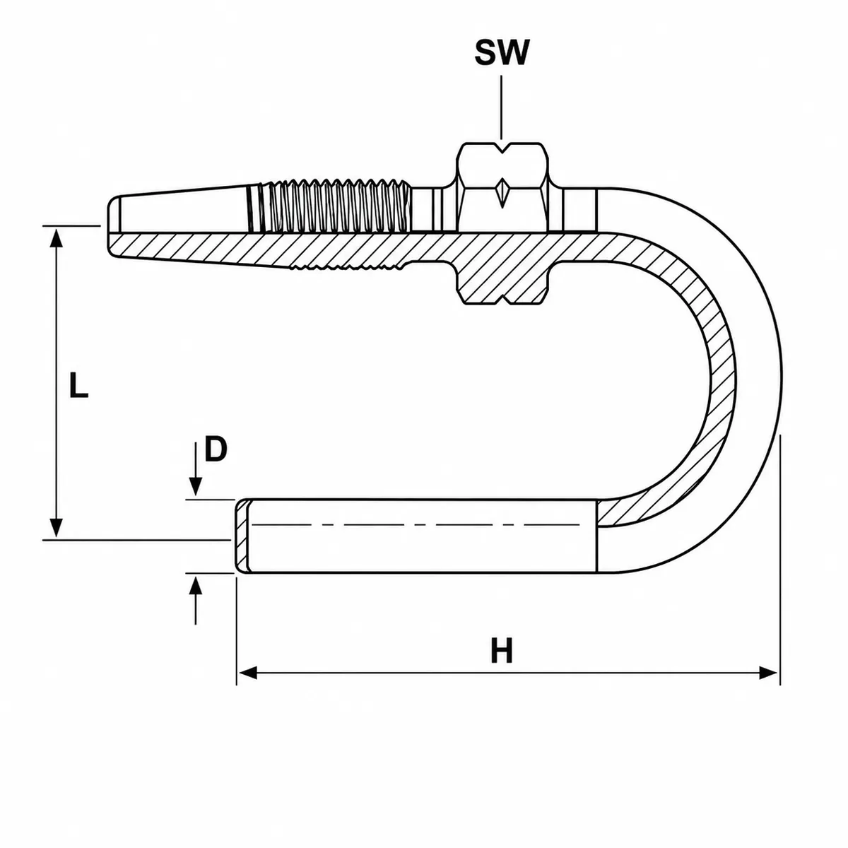 Slönguhólkur 180° 35x22mm - Image 2