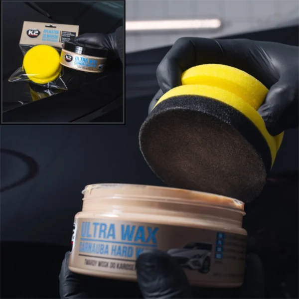 Púði K2 Wax Applicator fyrir bón – bónpúði við bónkrukku