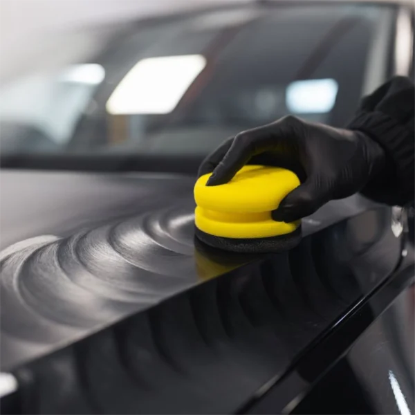 Púði K2 Wax Applicator fyrir bón – ásetning eða afþurrkun með púða eða klút á bíl