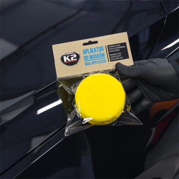 Púði K2 Wax Applicator fyrir bón – ásetning eða afþurrkun með púða eða klút á bíl