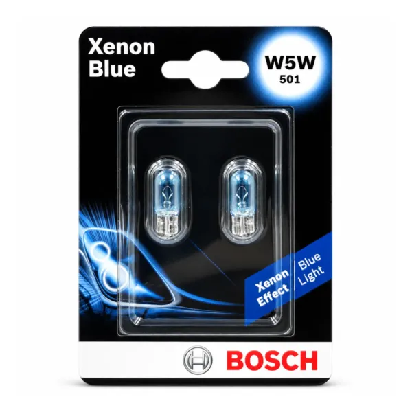 BOSCH W5W Xenon Blue perur, 2 stk. í umbúðum
