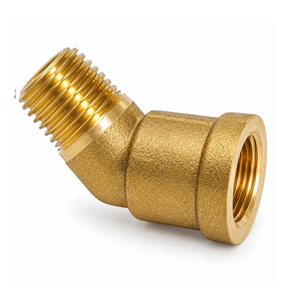 Perma hné 45° G1/4" brass