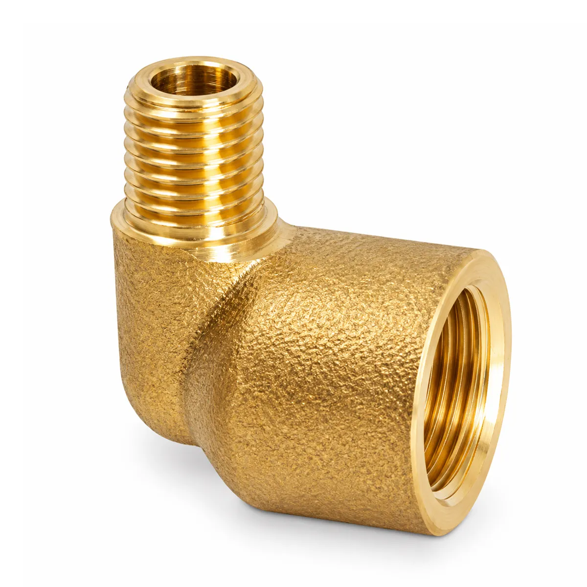 Perma hné 90° M8x1 karl G1/4" kona brass