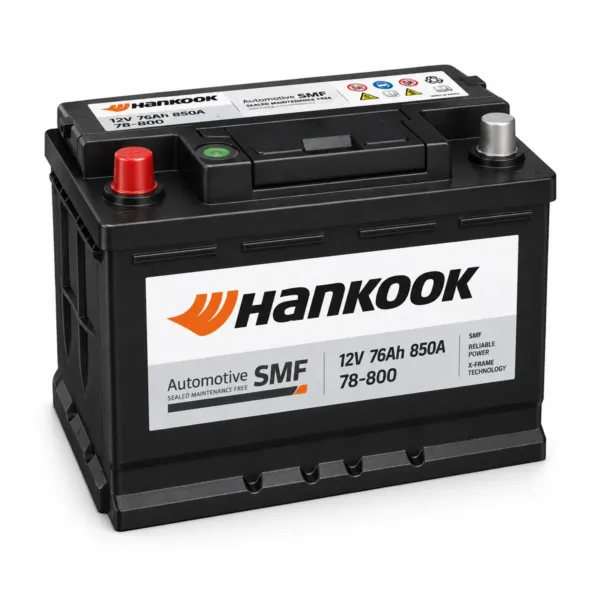 Rafgeymir Hankook 850 12V 76Ah