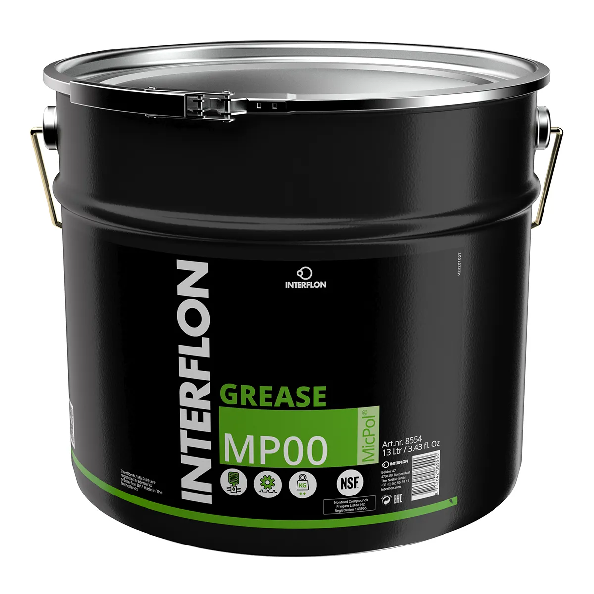Interflon Grease MP00 í fötu.