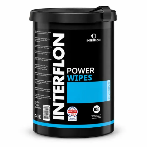 Power Wipes 90 NSF vottaðir blautklútar