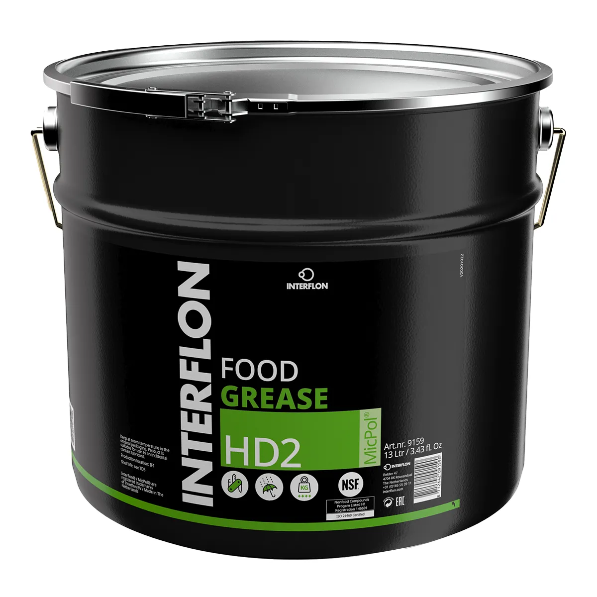 Interflon Food Grease HD2 í fötu.