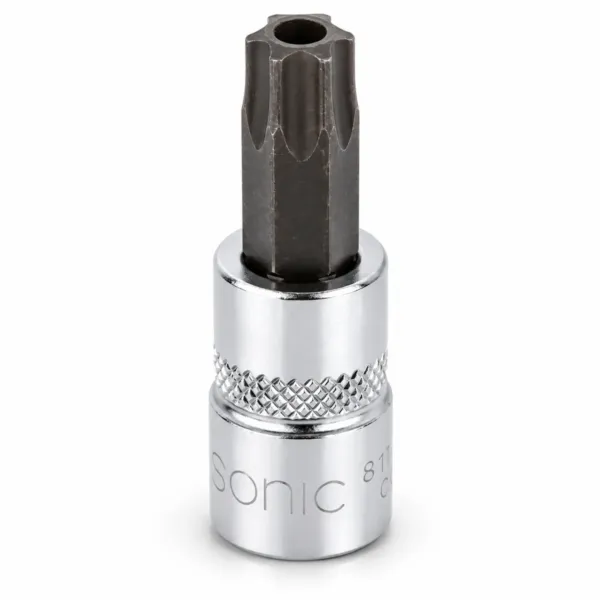 Torx toppur með gati  1/4"  T9-H