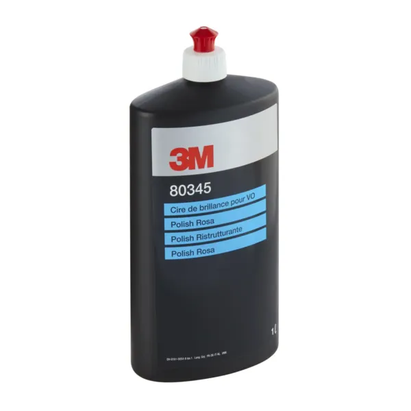 3M Polish Rosa 80345, 1 L flaska séð á ská með frammiða