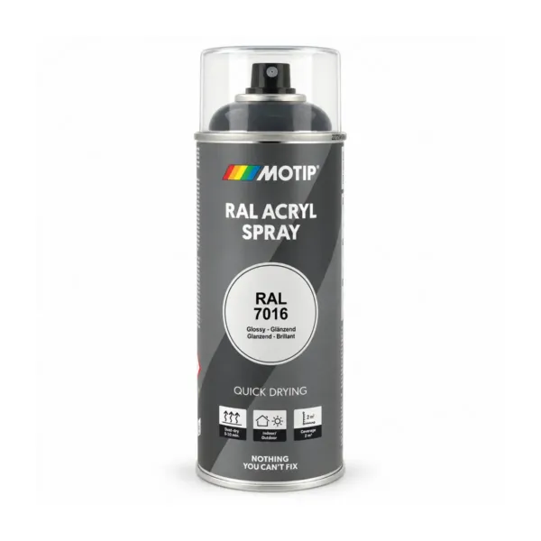 RAL-7016 lakk sprey Anthrac. Grey glans