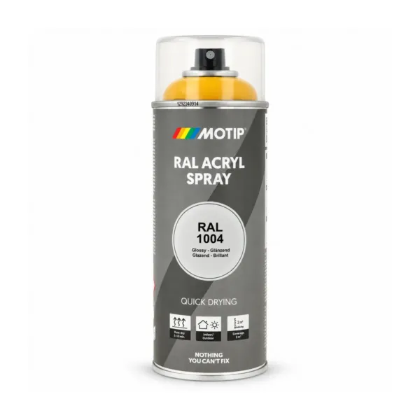 RAL-1004 lakk sprey Gold Yellow glans