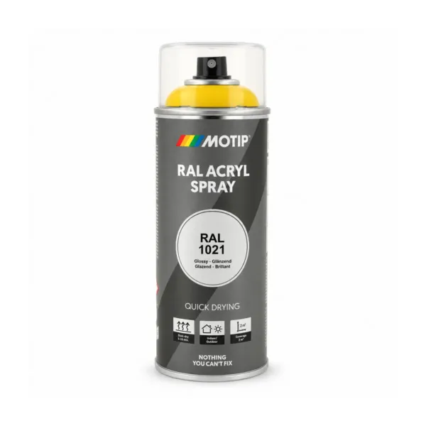 RAL-1021 lakk sprey gult glans