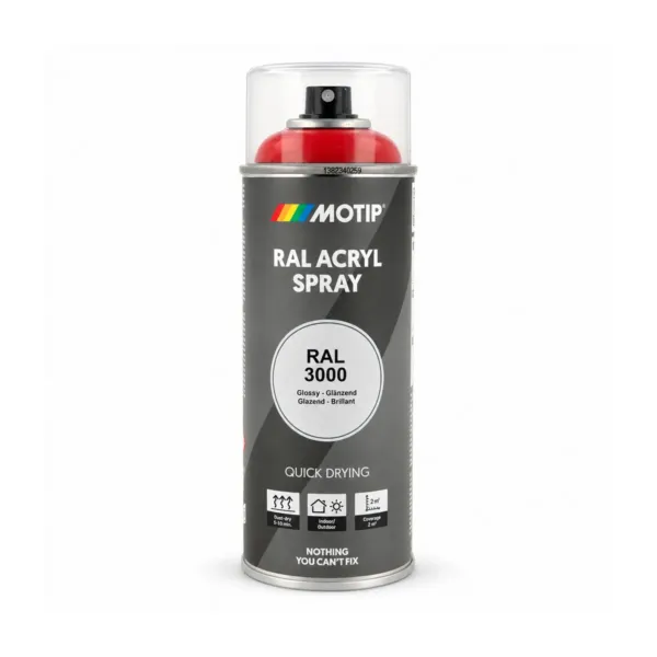 RAL-3000 lakk sprey rautt glans