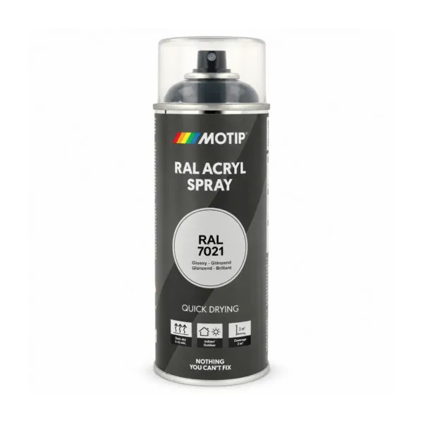 RAL-7021 lakk sprey grá-svartur glans