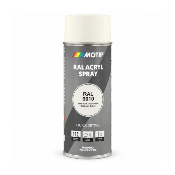 RAL-9010 lakk sprey Pure White matt