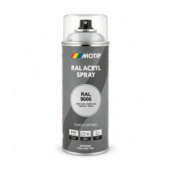 RAL-9006 lakk sprey Silver glans