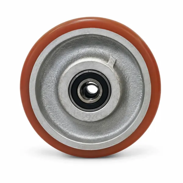 Stakt hjól 125mm 280 kg appelsínugult