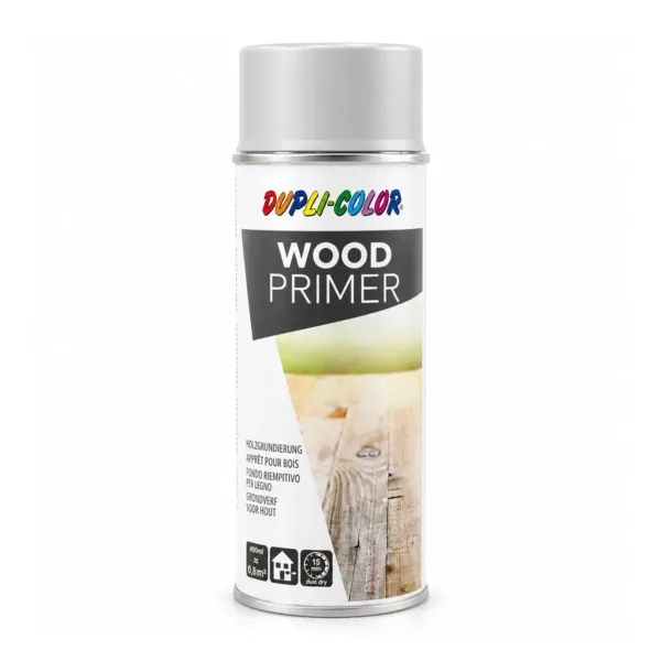 DUPLI-COLOR Wood Primer í 400 ml spreybrúsa, grár