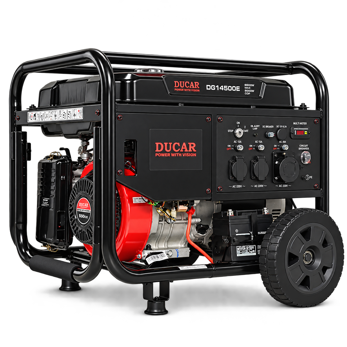Rafstöð Ducar bensín 9,5Kw 550Cc